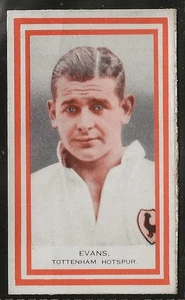 PHILLIPS BDV PACKAGE 1932 (RARE! DOUBLE ORANGE BORDER) FOOTBALL TOTTENHAM EVANS - Picture 1 of 2