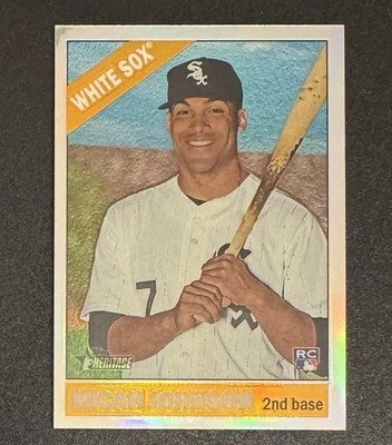 Micah Johnson 2015 Topps Heritage novato refractor cromado/566 #617 - Chicago  Foto 1 de 2