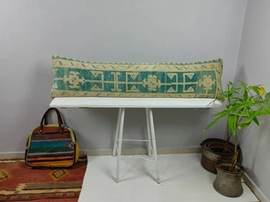 LONG BOLSTER PILLOW TURKISH RUG PILLOW LONG BED PILLOW LONG LUMBAR PILLOW DECOR - Picture 1 of 14