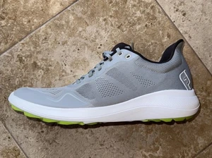 (NUR LINKER SCHUH) FootJoy Flex Golfschuhe ohne Spikes Herren Größe 13M 56142 GRAU - Bild 1 von 6