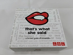 That's What She Said - The Party Game/Board Game - SEALED CARDS - Picture 1 of 5
