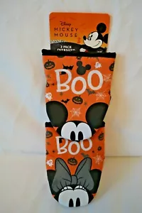 Guantes de horno Disney Mickey & Minnie Mouse para Halloween ABUCHEO nuevos - Imagen 1 de 1