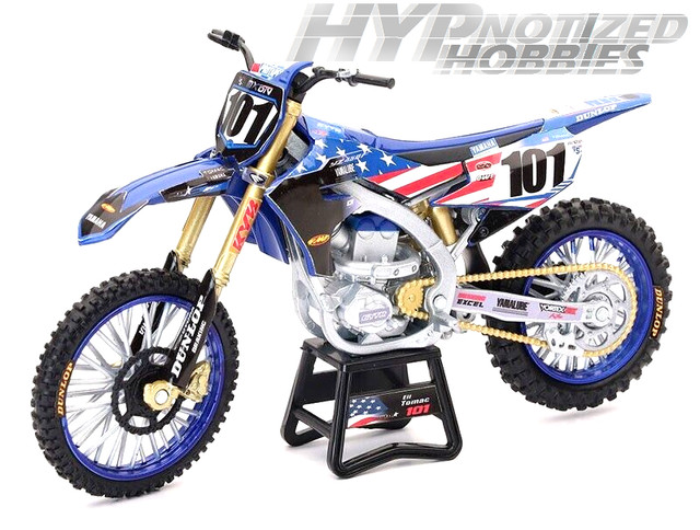 Miniatura Moto Trilha Yamaha YZ-450F Vermelha Metal Colecao