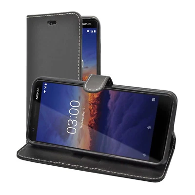 For Nokia 3.1 Case Wallet Flip PU Leather Kickstand Card Holder Phone Cover - Image 1 of 3