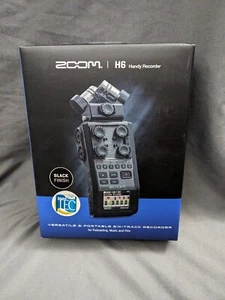 ZOOM H6 6-Track Portable Digital Recorder- 4-XLR/TRS - BLACK FINISH - NEW&SEALED - Picture 1 of 1