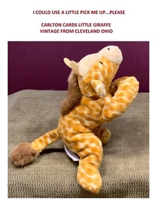 RARE HTF VINTAGE CARLTON CARD'S LITTLE BABY GIRAFFE PLUSH/STUFFED ANIMALS - Picture 1 of 8