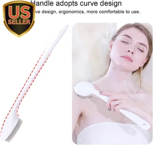 Silicone Back Scrubber for Shower, Exfoliating Body Scrubber with Handle, Sof... - Picture 1 of 7