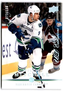 2008-09 Upper Deck Exclusives #442 WILLIE MITCHELL  /100 Vancouver Canucks 