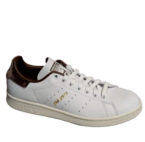 adidas Originals Stan Smith Shoes Womens 9.5 White Brown IF7003 - Picture 1 of 13