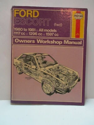 Haynes - Ford Escort ( Fwd ) 1980 A 1981 Todo Modelos Propietario Manual de - Imagen 1 de 4
