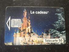 Télécarte F448A Euro Disney Disneyland puce SC7 Château  TB