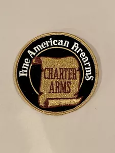 NEW Vintage Charter Arms “Fine American Firearms” Patch Iron/Sew On Embroidered - Picture 1 of 3