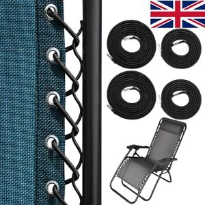 4x Elastic Cord Replacement For Most Zero Gravity Style Chair Sun Garden Lounger