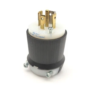 Hubbell HBL2511 Twist Lock Plug 4-Pole, 5-Wire, 20A, 120/208VAC, NEMA L21-20P - Picture 1 of 4