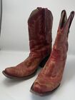Corral Red Stitched Vamp and Tube Snip Toe Cowgirl Rodeo Boots  G1900 Women 7.5M