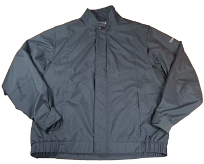 FootJoy Windbreaker DryJoys Golf Jacket Men L Black Vented Sides Full Zip Pocket - Image 1 of 4