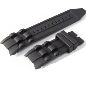 26 mm schwarz Gummi Uhrenarmband für Invicta Pro Diver HOT A - Bild 1 von 7