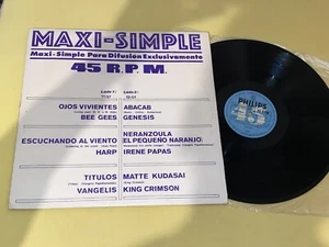 VANGELIS / GENESIS / IRENE PAPAS / BEE GEES / RARE PROMO MAXI SINGLE ARGENTINA - Picture 1 of 5