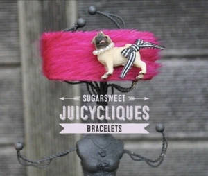 BEAD Armband Juicy Cliques LEDER  Springbockfell Pink Neu Style Factory Mops Hun - Bild 1 von 18