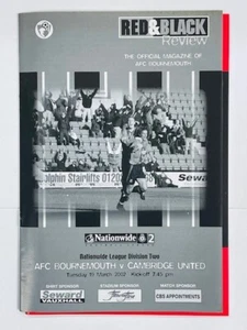 2001/02 BOURNEMOUTH V CAMBRIDGE UNITED 19-03-2002 DIVISION 2 - Picture 1 of 1