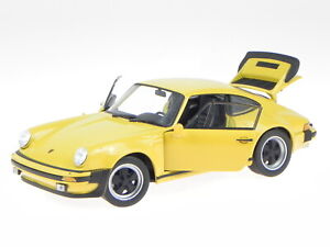 Porsche 911 Turbo 3.0 1974 yellow modelcar 24043 Welly 1:24