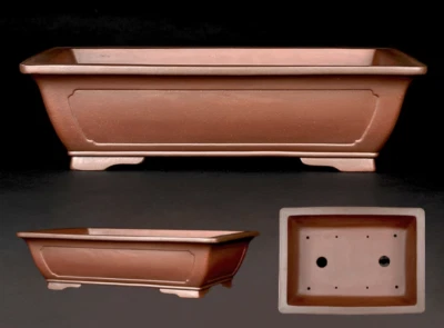 Chinese Bonsai Pot CHOSHISEITO 56cm Unglazed Rectangle Large 18Gou - Image 1 of 4