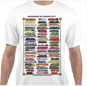 Railroads of Kansas City Railroad T-Shirt by Andy Fletcher - Picture 1 of 1
