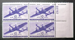 C27 MH 1941 10c Twin-Motored Transport Plane World War II WWII West Indies rate - Picture 1 of 2
