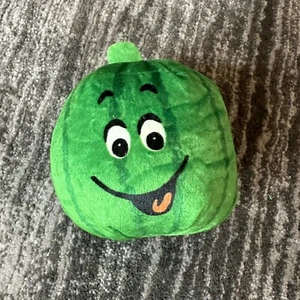 Watermelon Plush Stuffed Fruit Striped Melon Happy Face Smile Cute Gift Mini New - Picture 1 of 12