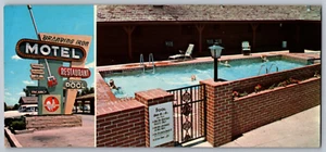 Postkarte Branding Iron Motel Wichita Kansas 8" x 3,5" Übergröße LC-1 - Bild 1 von 2