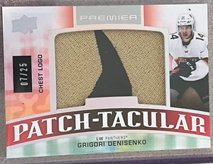 Grigori Denisenko Patch - Tacular /25 2021-22 Upper Deck Premier - Bild 1 von 2