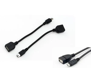 Cable convertidor adaptador USB 2.0 Micro B macho a hembra de 2 piezas OTG para Samsung Tab - Imagen 1 de 1