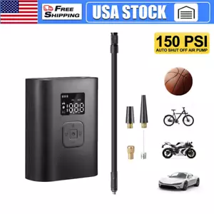 150 Psi LCD Electrical Air Pump Portable Wireless Tire Inflatable Pump Universal - Picture 1 of 9