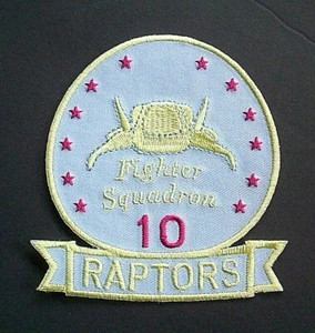 Battlestar Galactica Raptor Fighter Squadron #10 Embroidered Patch -new - Picture 1 of 4