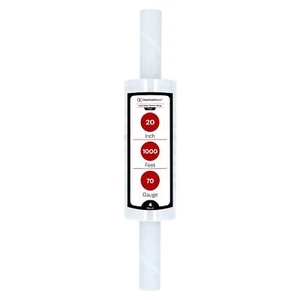 4 Rolls Extended Core Pallet Shrink Film Stretch Wrap Clear 20" x 1000' 70 Gauge - Picture 1 of 7