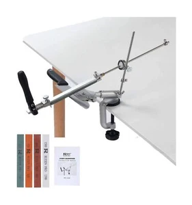 Knife Sharpener System High Quality Aluminum Alloy Durable 4 Pcs Waterstones - Picture 1 of 6