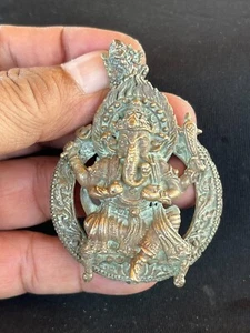 ANTIGUO COLGANTE GANESHA DIOS HINDÚ AMULETO, BUENA SUERTE Y BUEN NEGOCIO - Imagen 1 de 6