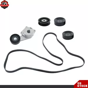 Serpentine Belt Drive Tensioner Pulley Set For 2005-2014 Ford F150 90K-38274A - Picture 1 of 14