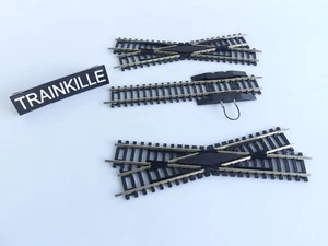 JOUEF RAIL DROIT 2 COUPURES R618, 2 RAILS CROISEMENT R615 - Picture 1 of 1
