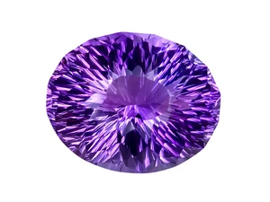 57.45CTS Purple natural amethyst oval fantasy shape loose gemstones - Picture 1 of 3