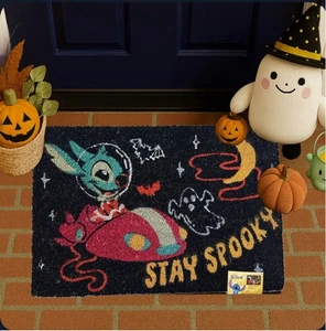 Disney Stitch Halloween Spooky Kokos Fußmatte 18x28 schwarz gelb rot Einheitsgröße - Bild 1 von 4