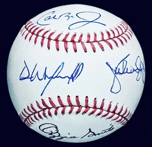 🔥 DR J JULIUS ERVING CAL RIPKEN JR DAVE WINFIELD OZZIE SMITH AUTO BASEBALL JSA - Picture 1 of 7