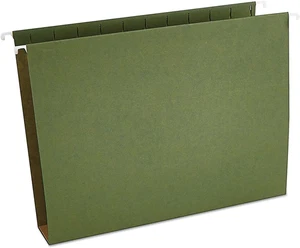 UNV14142 1/5-Cut Tab Box Bottom Hanging File Folders - Letter Size, Standard Gre - Picture 1 of 6