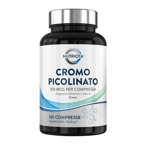 Integratore Alimentare Di Cromo Picolinato 250 Mcg | 365 Cps Elevato Dosaggio - Foto 1 di 7