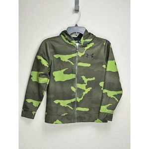 Under Armour Youth Medium Camo Green Active Loose Full Zip Jacket - Picture 1 of 12