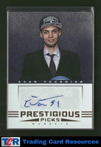 2012-13 Panini Prestige #64 Evan Fournier Prestigious Picks Signatures Auto - Picture 1 of 2