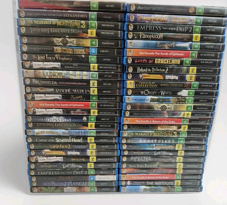 Bulk GSP PC Hidden Object Puzzle Mystery Games GSP x 52 Games - Image 1 of 4