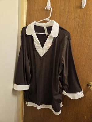 Blusa Top Camisa L.a. Blues Mujer Talla Grande 30/32W Parcial Nueva Etiqueta Foto 1 de 4