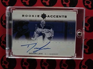 2023-24 Devon Levi Ultimate /35 Rookie Accents Auto #RA-DL Buffalo Sabres RC UD - Picture 1 of 2