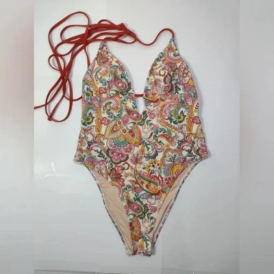 Cupshe Women's Colorful Paisley One Piece Swimsuit Size (L) - Image 1 of 4
